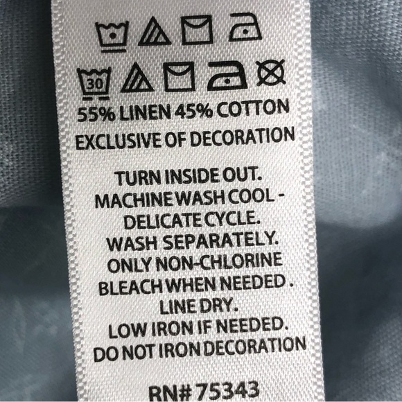 Joie powder, blue embroidered peasant, tunic blouse - Picture 5 of 11